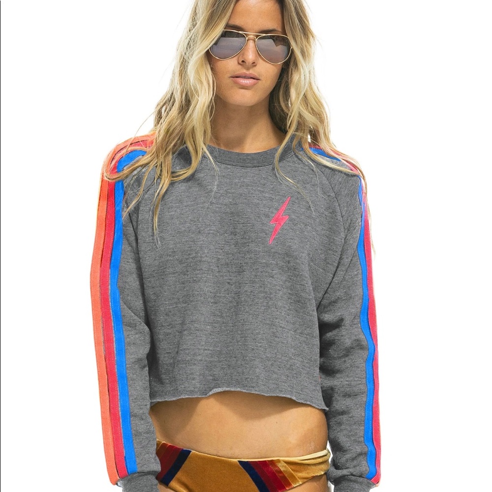 Cropped aviator nation sweatshirt